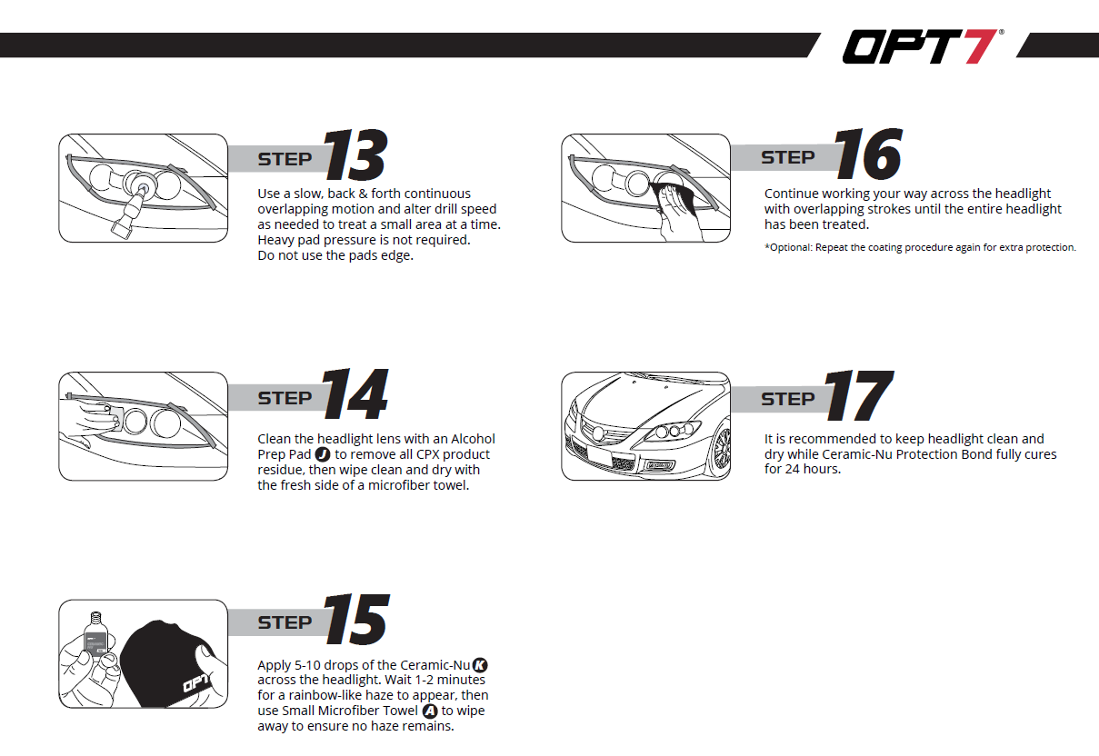 OPT7 Headlight Restoration Exclusive Kit