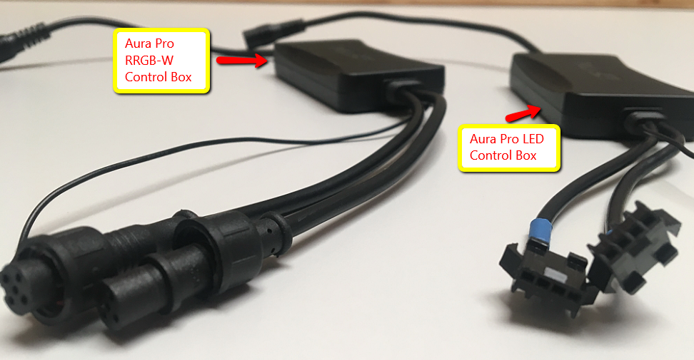 FAQ AURA RGBW DRL LED Tube Headlights Projector BT