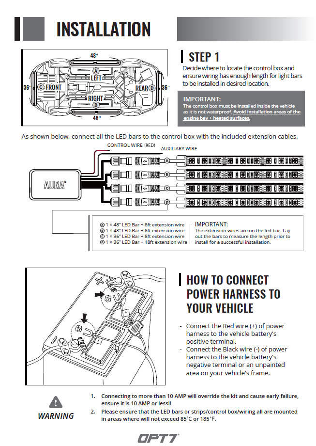 AURA Exclusive Underbody Keyless Unlock Lighting Kit Installation Guide ...