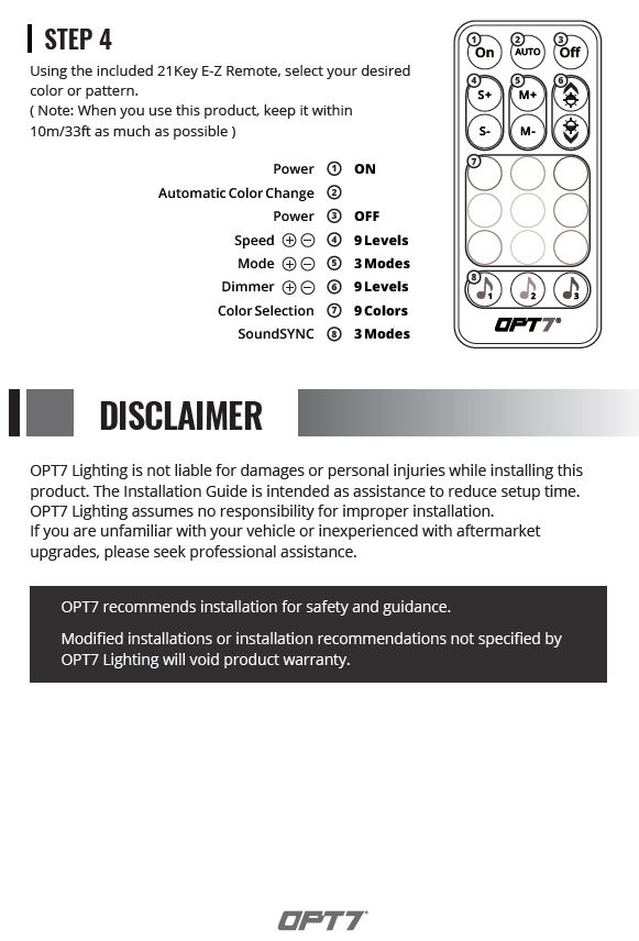 AURA LED Double Row Interior Lighting Kit Installation Guide (4Strips)